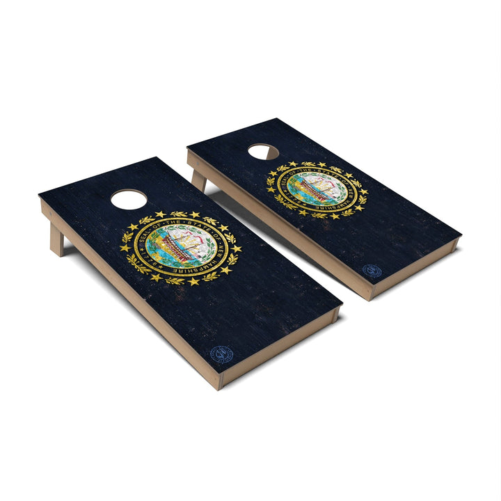Slick Woody's Cornhole Co. Cornhole Board State Flag Full Color New Hampshire Cornhole Boards - Backyard