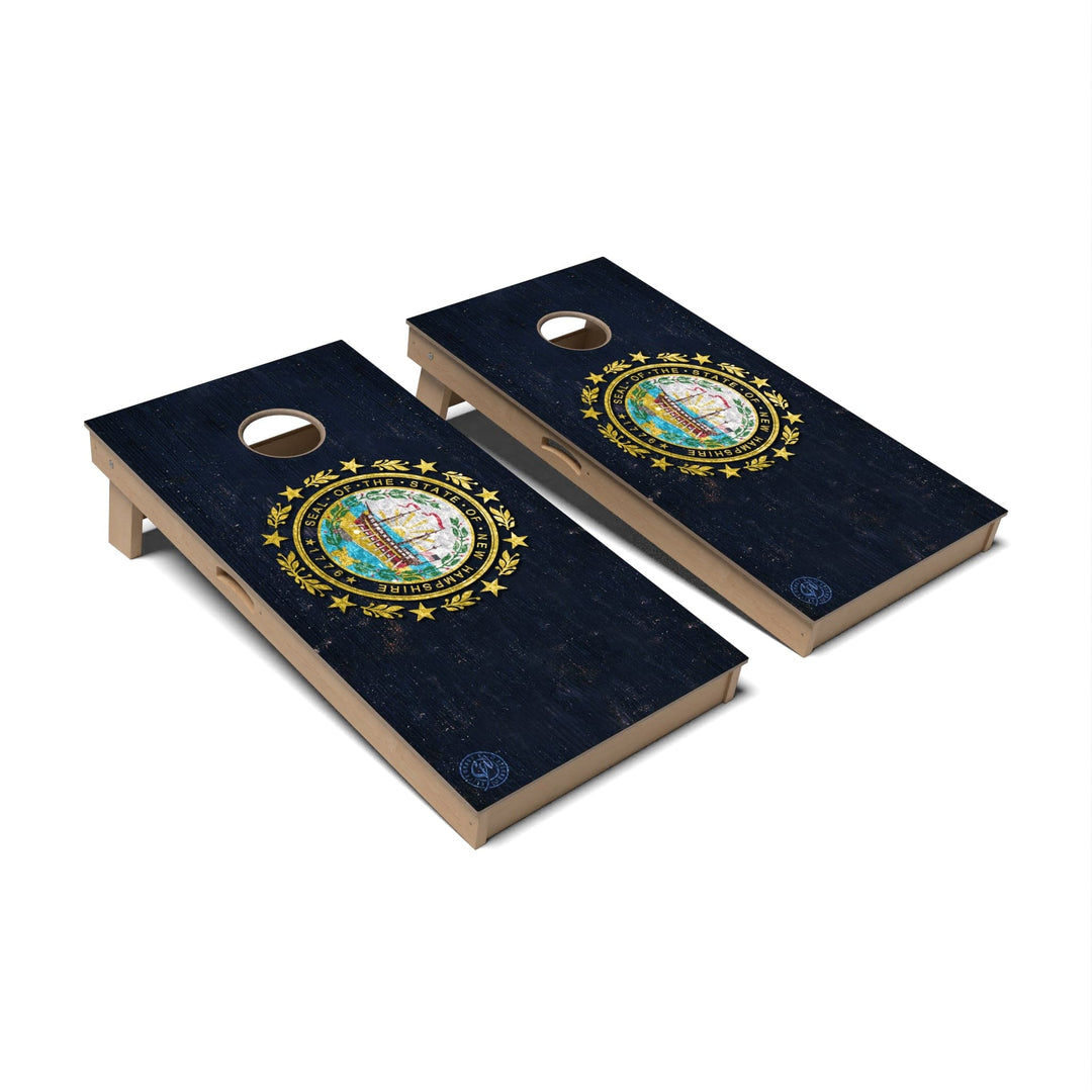 Slick Woody's Cornhole Co. Cornhole Board State Flag Full Color New Hampshire Cornhole Boards - Professional Signature