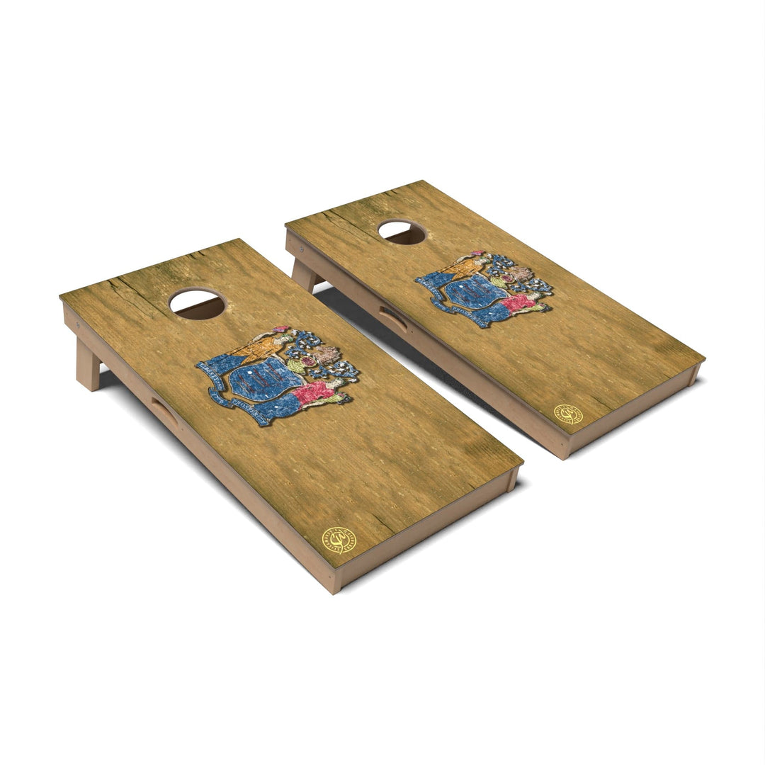 Slick Woody's Cornhole Co. Cornhole Board State Flag Full Color New Jersey Cornhole Boards - Professional Signature