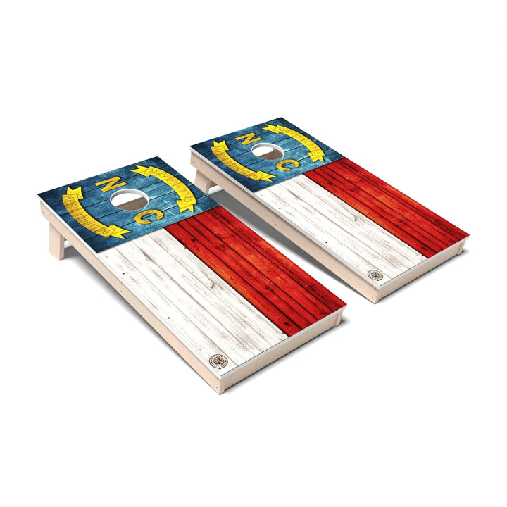 Slick Woody's Cornhole Co. Cornhole Board State Flag Full Color North Carolina Cornhole Boards - All Weather