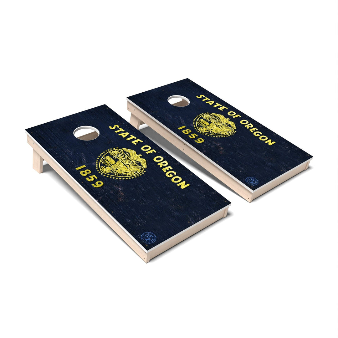 Slick Woody's Cornhole Co. Cornhole Board State Flag Full Color Oregon Cornhole Boards - All Weather