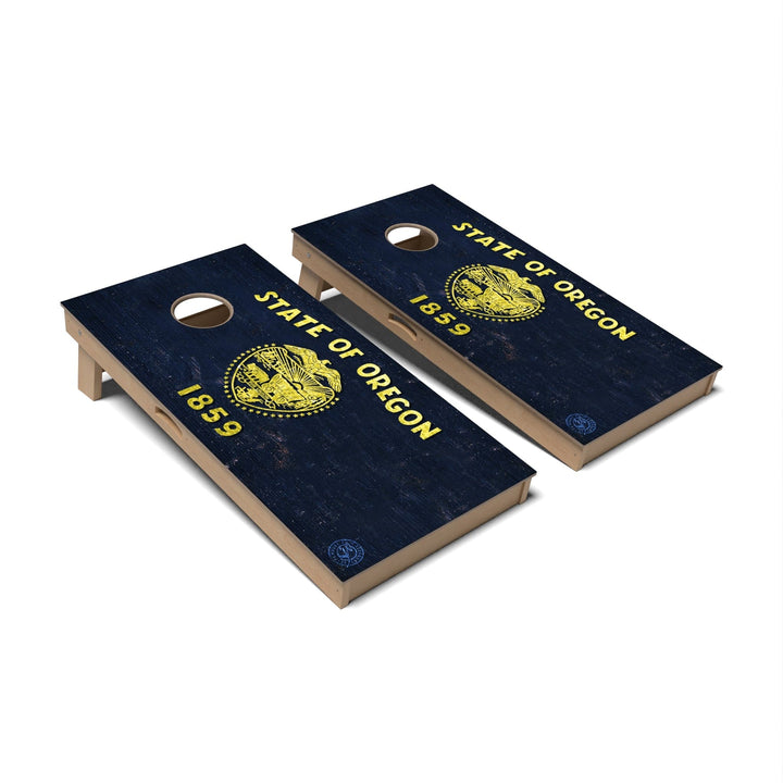 Slick Woody's Cornhole Co. Cornhole Board State Flag Full Color Oregon Cornhole Boards - Professional Signature