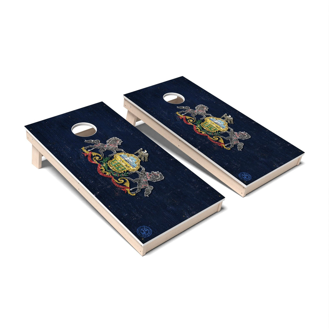 Slick Woody's Cornhole Co. Cornhole Board State Flag Full Color Pennsylvania Cornhole Boards - All Weather