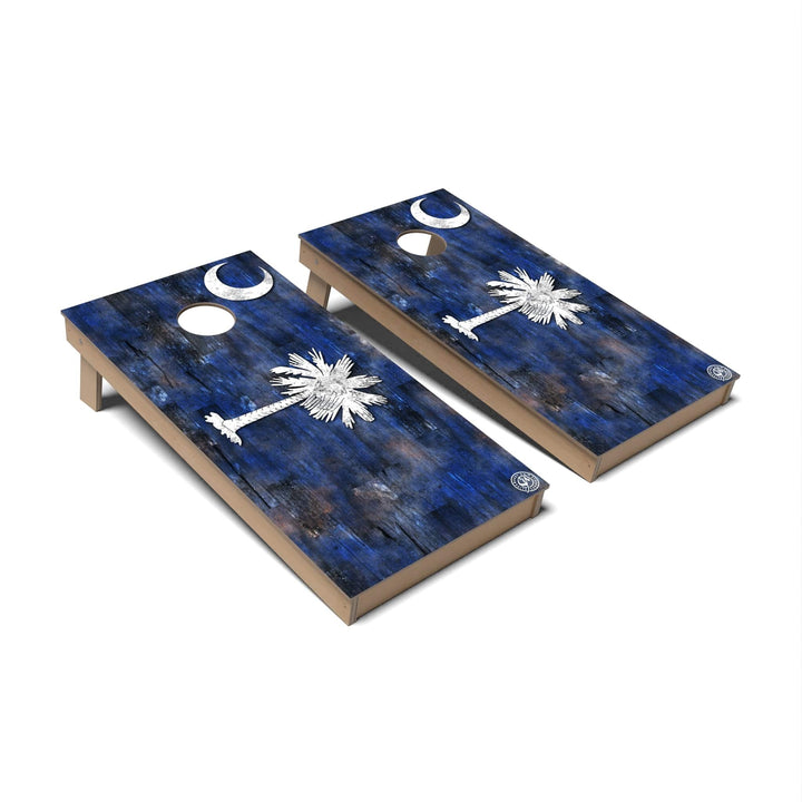 Slick Woody's Cornhole Co. Cornhole Board State Flag Full Color South Carolina Cornhole Boards - Backyard