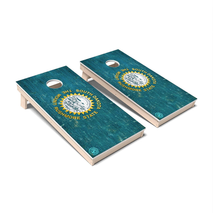 Slick Woody's Cornhole Co. Cornhole Board State Flag Full Color South Dakota Cornhole Boards - All Weather