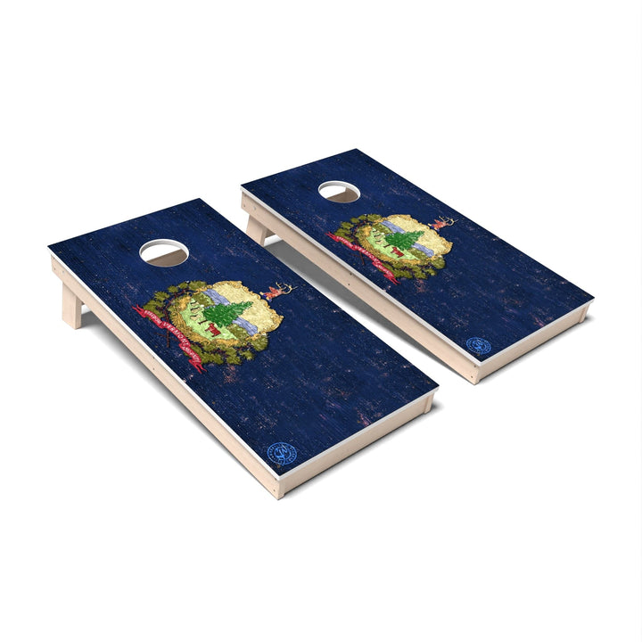 Slick Woody's Cornhole Co. Cornhole Board State Flag Full Color Vermont Cornhole Boards - All Weather