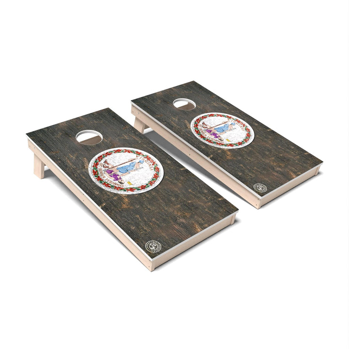 Slick Woody's Cornhole Co. Cornhole Board State Flag Full Color Virginia Cornhole Boards - All Weather