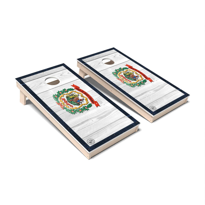 Slick Woody's Cornhole Co. Cornhole Board State Flag Full Color West Virginia Cornhole Boards - All Weather