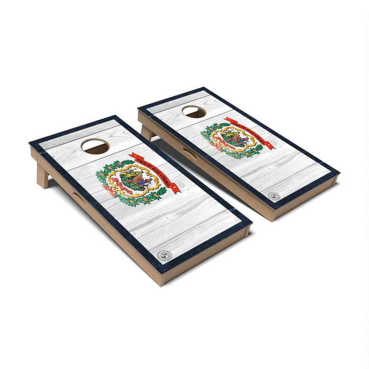 Slick Woody's Cornhole Co. Cornhole Board State Flag Full Color West Virginia Cornhole Boards - Professional Signature