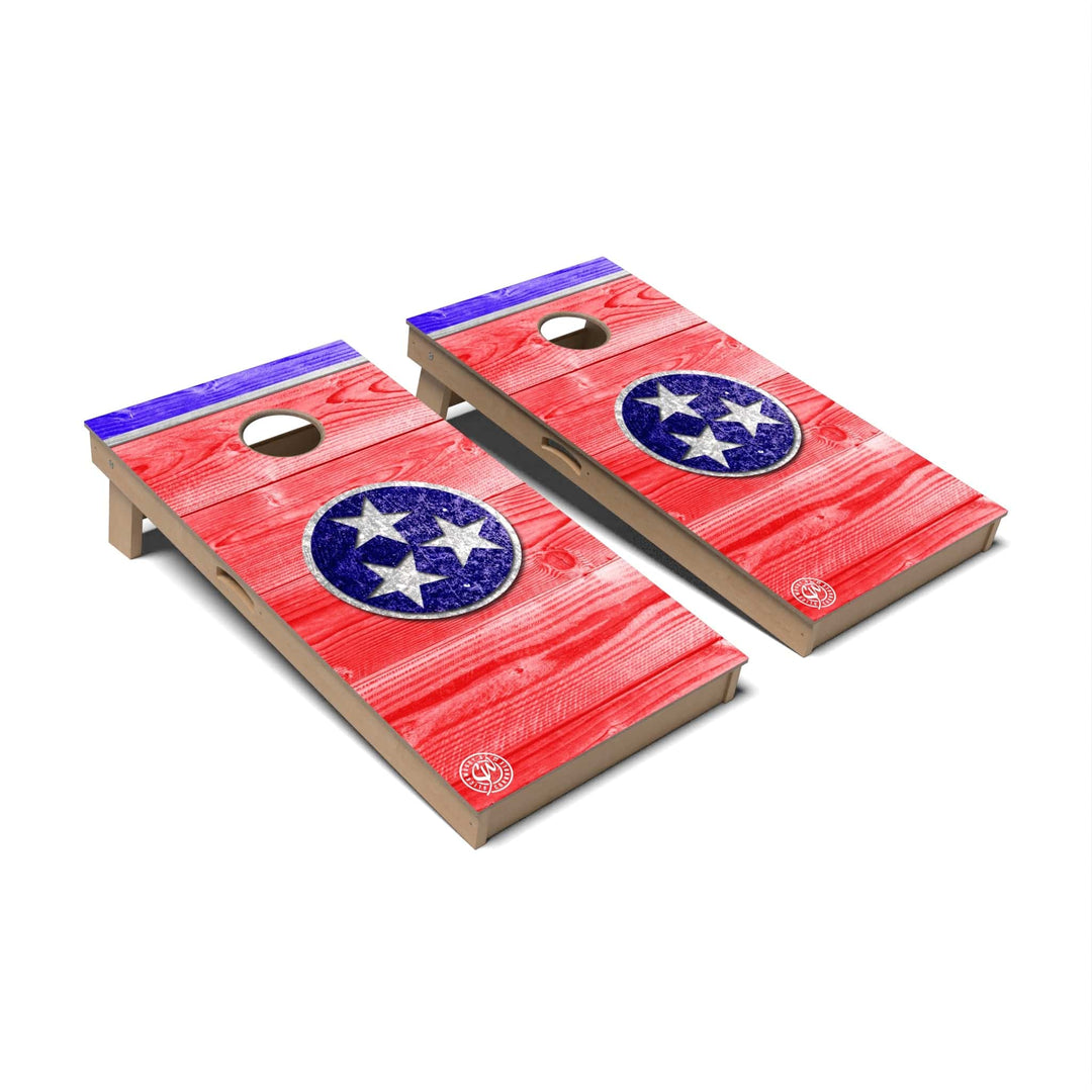 Slick Woody's Cornhole Co. Cornhole Board State Flag Tennessee Cornhole Boards - Professional Signature