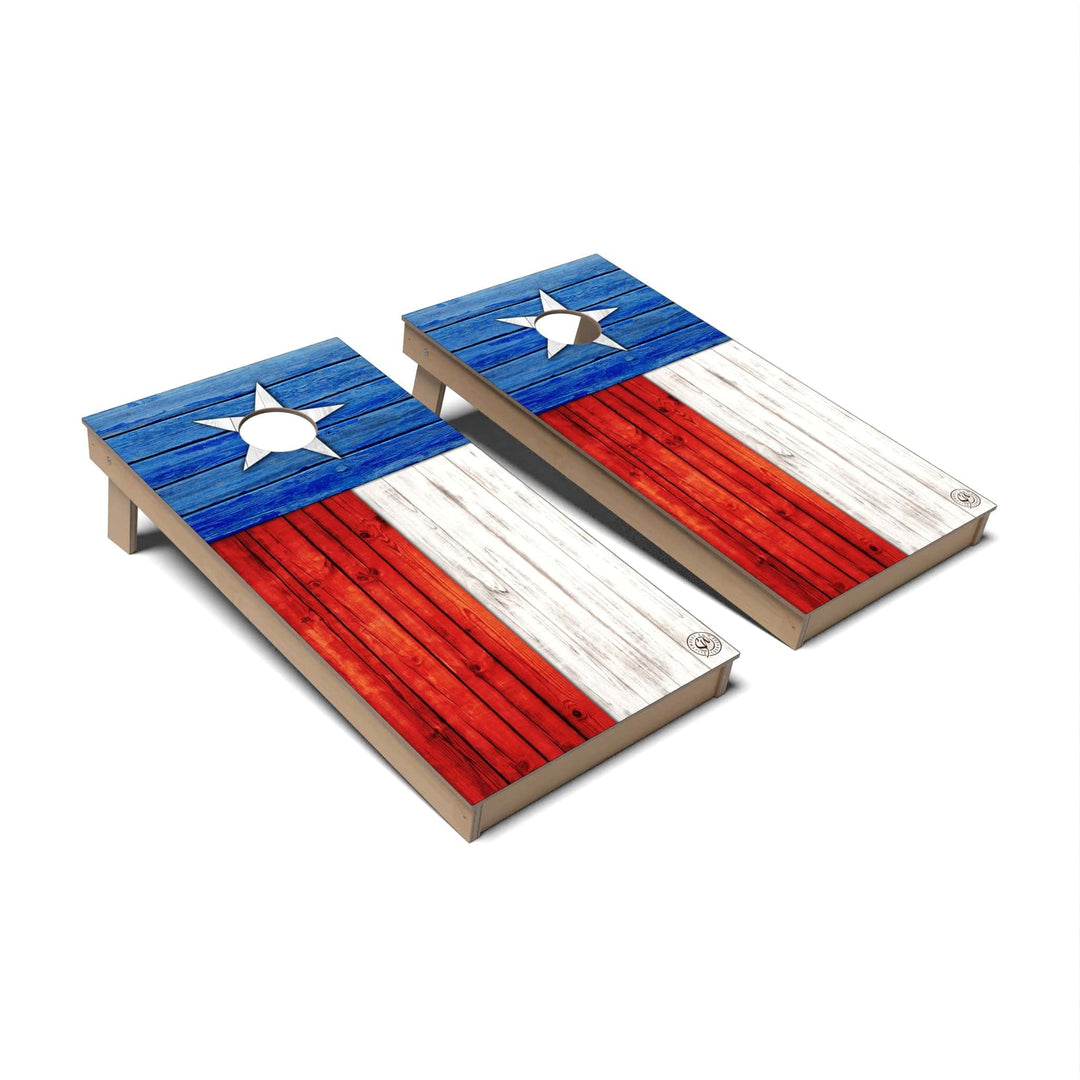 Slick Woody's Cornhole Co. Cornhole Board State Flag Texas Cornhole Boards - Backyard