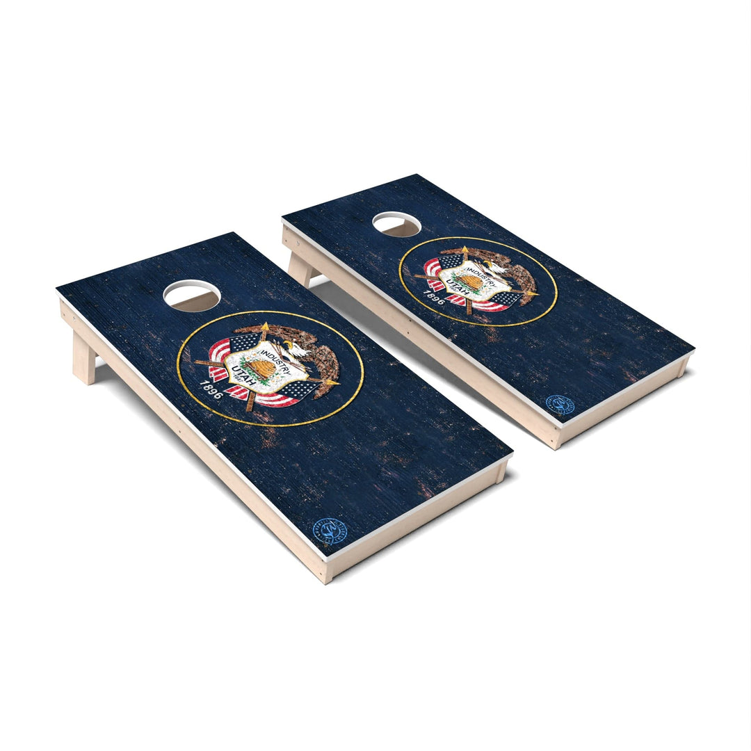 Slick Woody's Cornhole Co. Cornhole Board State Flag Utah Cornhole Boards - All Weather