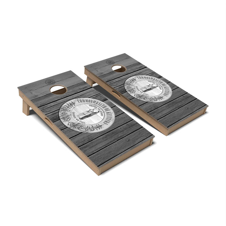 Slick Woody's Cornhole Co. Cornhole Board State Flag Vintage Kentucky Cornhole Boards - Professional Signature