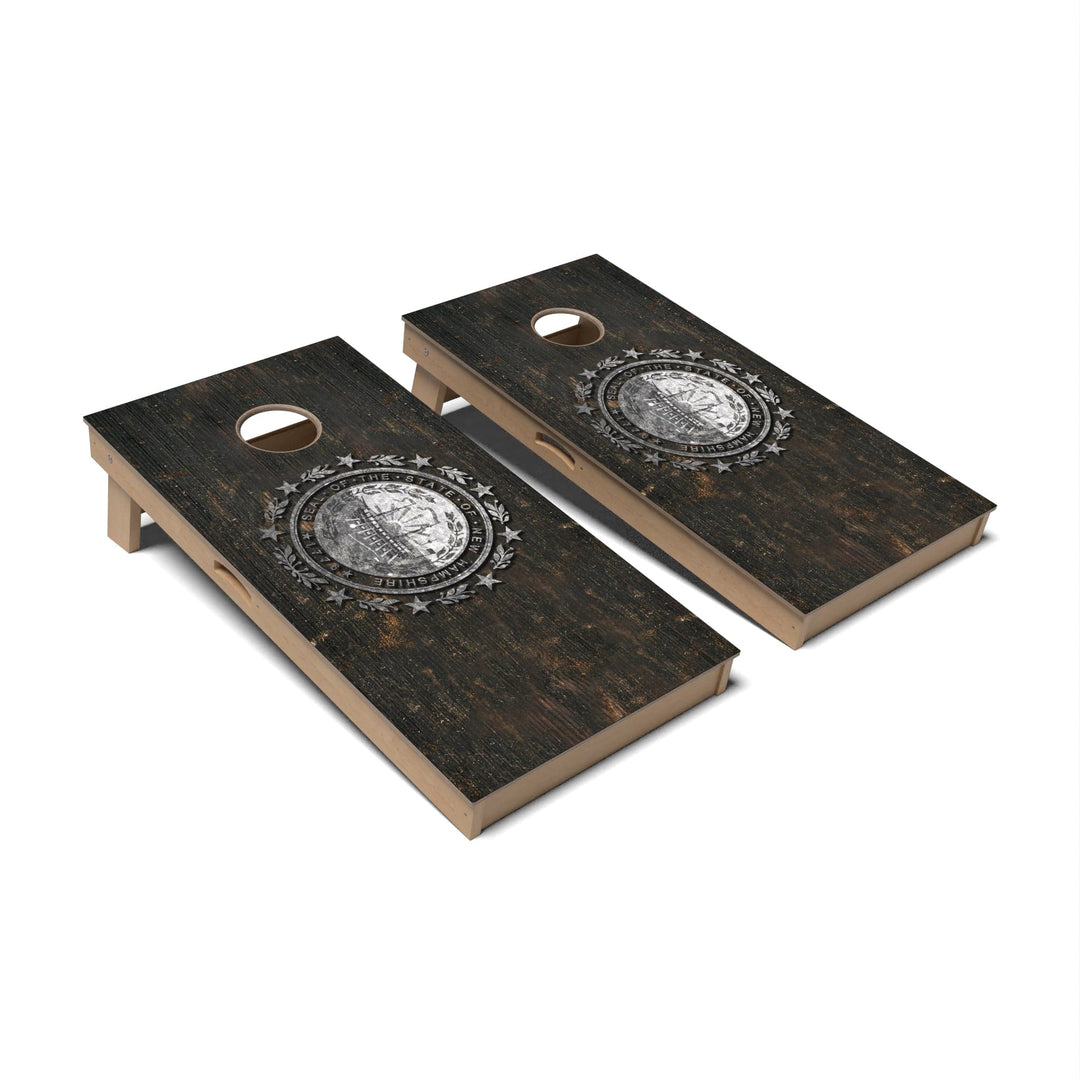 Slick Woody's Cornhole Co. Cornhole Board State Flag Vintage New Hampshire Cornhole Boards - Professional Signature