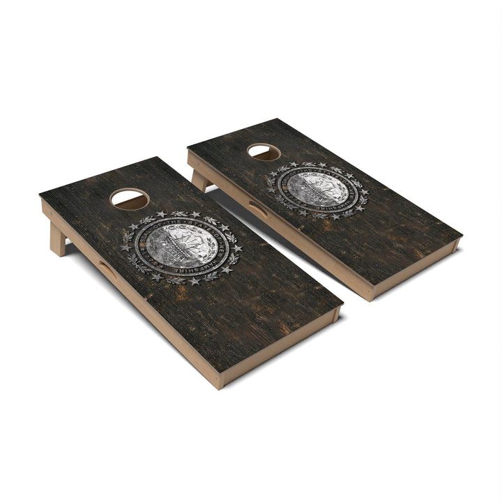 Slick Woody's Cornhole Co. Cornhole Board State Flag Vintage New Hampshire Cornhole Boards - Professional Signature