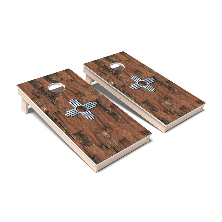 Slick Woody's Cornhole Co. Cornhole Board State Flag Vintage New Mexico Cornhole Boards - All Weather