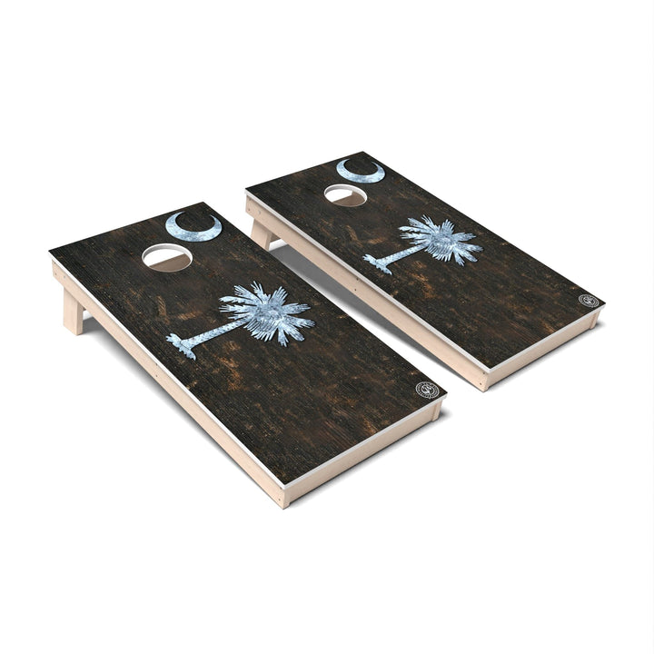 Slick Woody's Cornhole Co. Cornhole Board State Flag Vintage South Carolina Cornhole Boards - All Weather