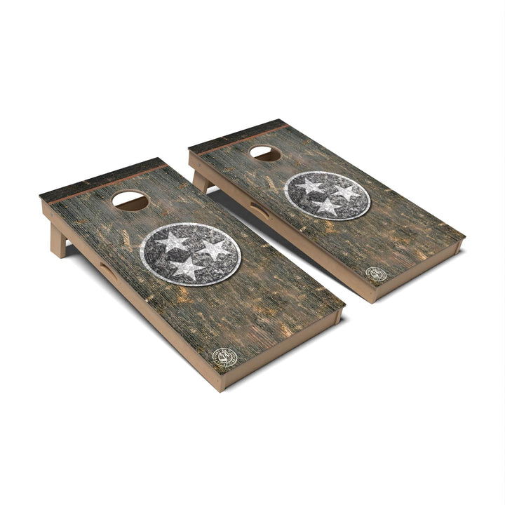 Slick Woody's Cornhole Co. Cornhole Board State Flag Vintage Tennessee Cornhole Boards - Professional Signature