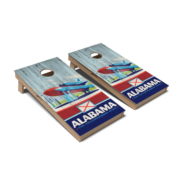 Slick Woody's Cornhole Co. Cornhole Board State Pride Alabama Cornhole Boards - Professional Signature