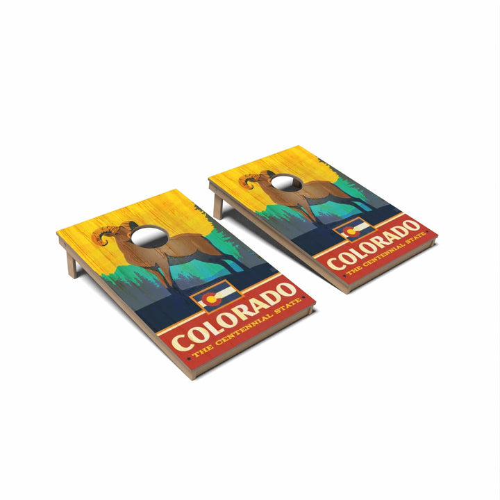 Slick Woody's Cornhole Co. Cornhole Board State Pride Colorado Cornhole Boards - Tailgate