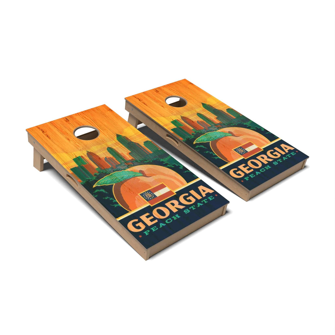 Slick Woody's Cornhole Co. Cornhole Board State Pride Georgia Cornhole Boards - Professional Signature