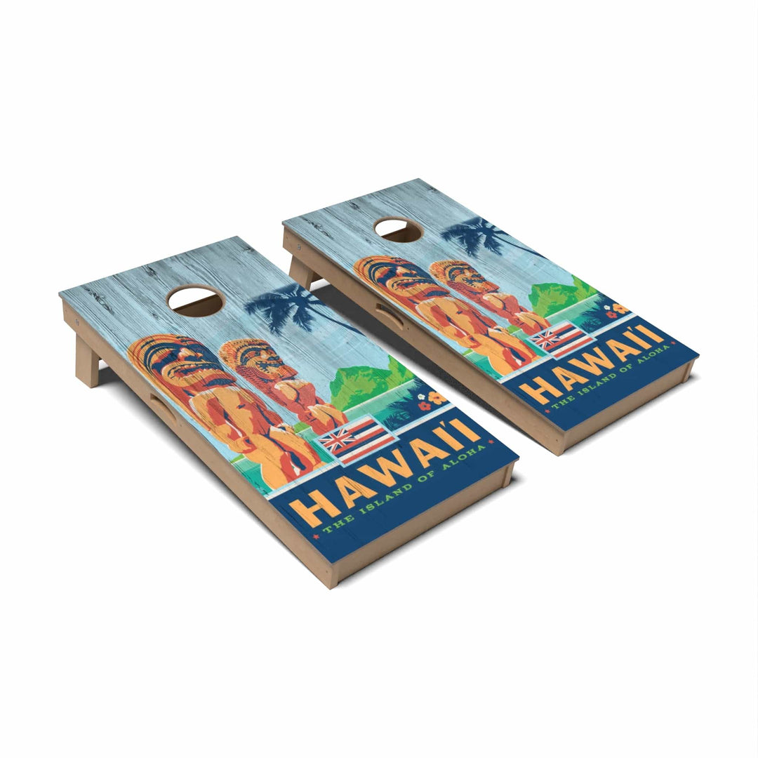 Slick Woody's Cornhole Co. Cornhole Board State Pride Hawaii Cornhole Boards - Professional Signature