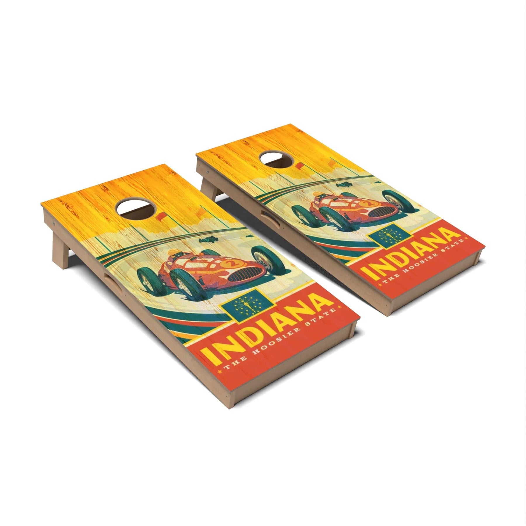 Buy Slick Woody's Ountain Lake Cornhole Board Set 4' By 2' Tournae