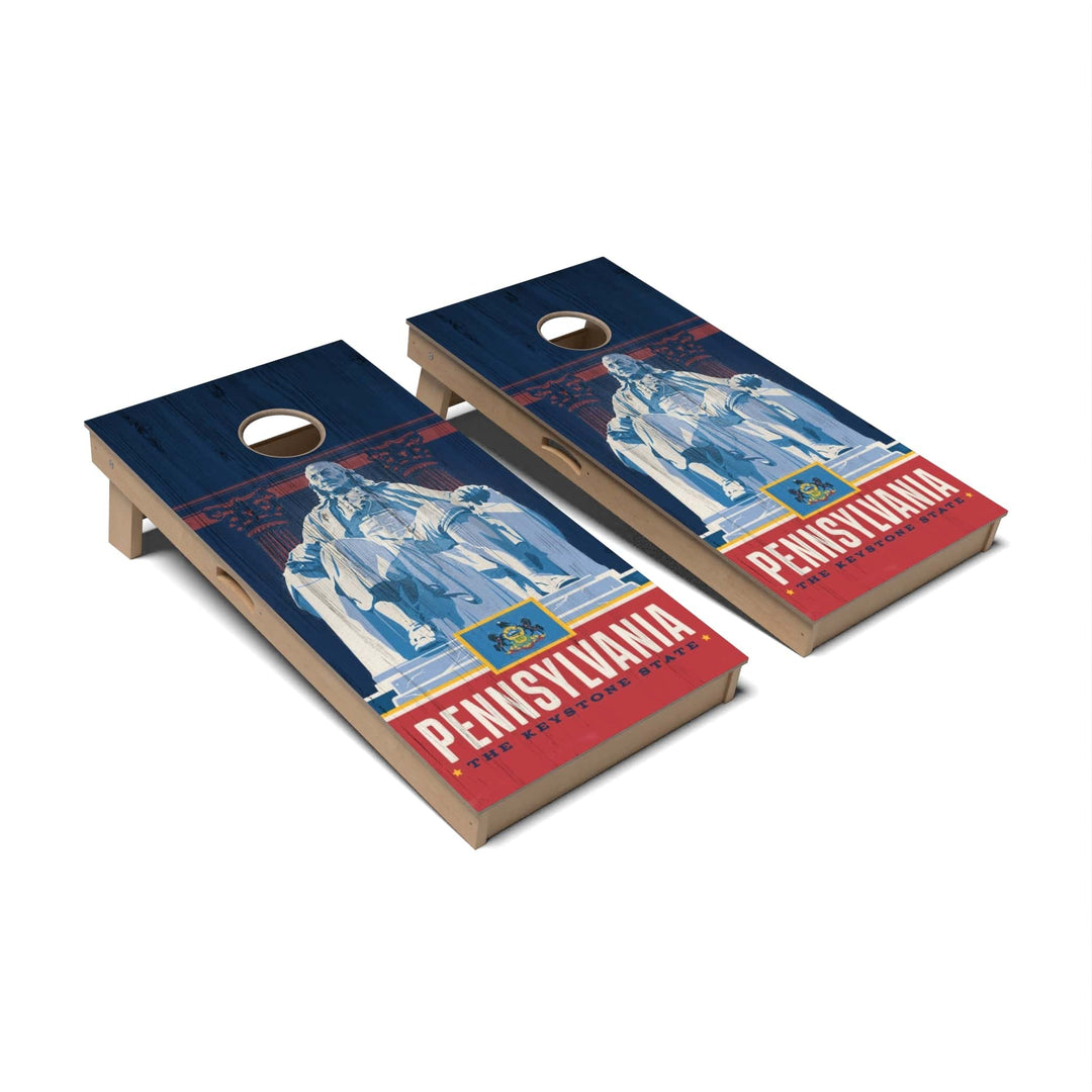 Slick Woody's Cornhole Co. Cornhole Board State Pride Pennsylvania Cornhole Boards - Professional Signature