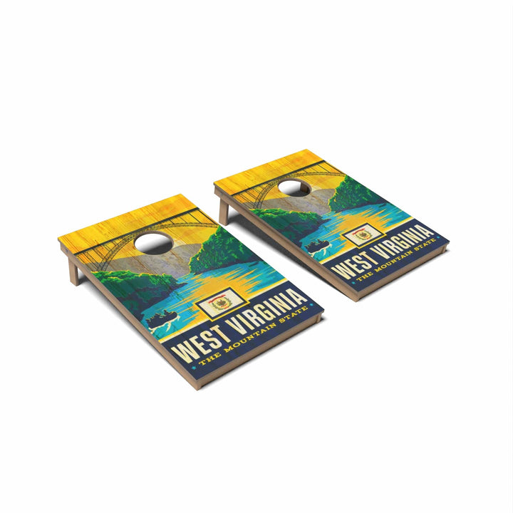 Slick Woody's Cornhole Co. Cornhole Board State Pride West Virginia Cornhole Boards - Tailgate