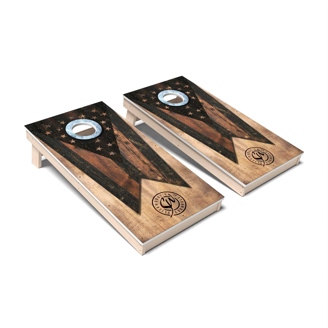 Slick Woody's Cornhole Co. Cornhole Board State Vintage Ohio Cornhole Boards - All Weather