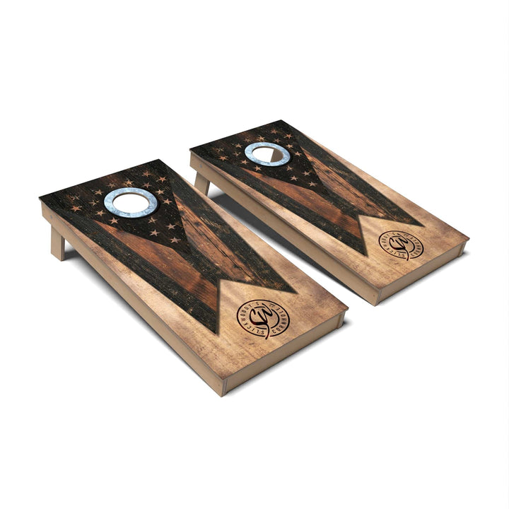 Slick Woody's Cornhole Co. Cornhole Board State Vintage Ohio Cornhole Boards - Backyard