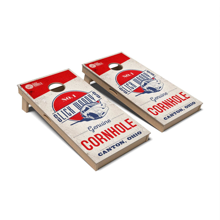 Slick Woody's Cornhole Co. Cornhole Board SW Americana No. 1 Americana Cornhole Boards - Professional Signature