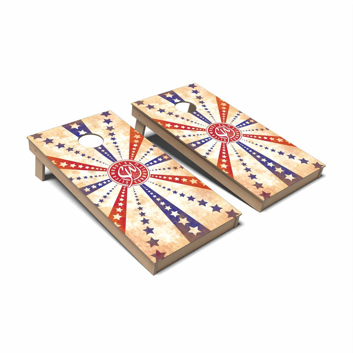 Slick Woody's Cornhole Co. Cornhole Board SW Stars and Stripes Americana Cornhole Boards - Backyard