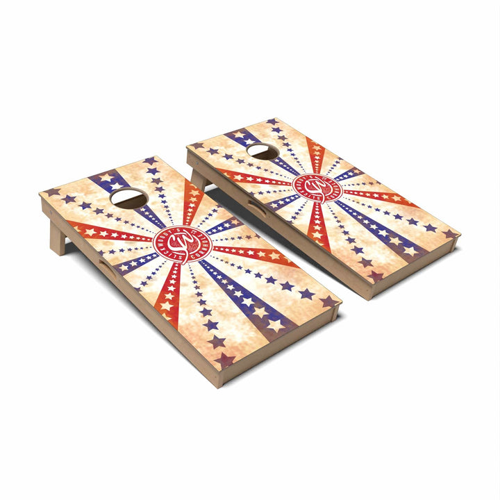 Slick Woody's Cornhole Co. Cornhole Board SW Stars and Stripes Americana Cornhole Boards - Professional Signature