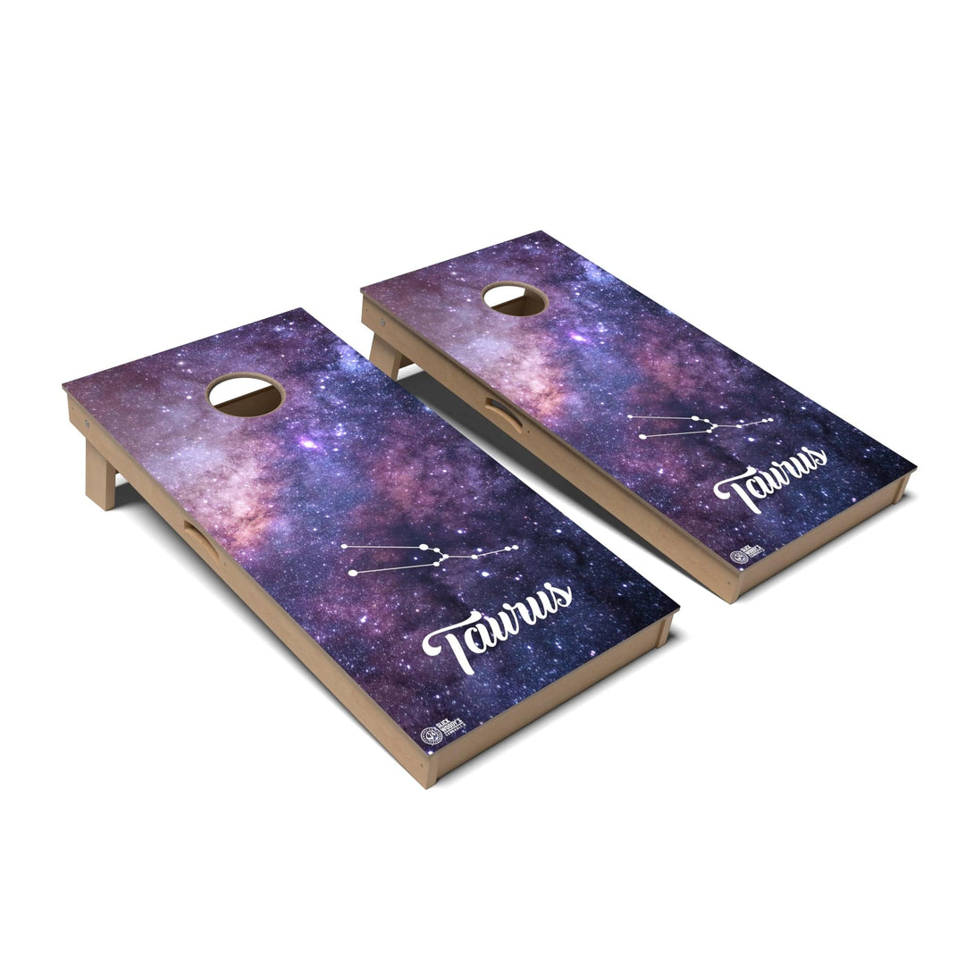 Slick Woody's Cornhole Co. Cornhole Board Taurus Zodiac Cornhole Boards - Backyard