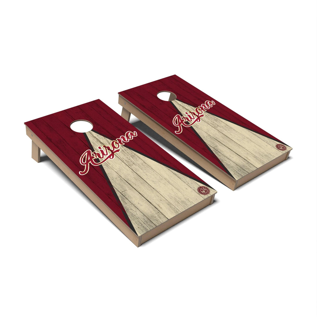 Slick Woody's Cornhole Co. Cornhole Board Triangle Baseball Arizona Cornhole Boards - Backyard