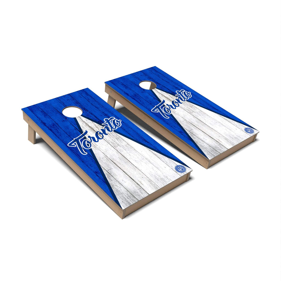 Slick Woody's Cornhole Co. Cornhole Board Triangle Baseball Toronto Cornhole Boards - Backyard