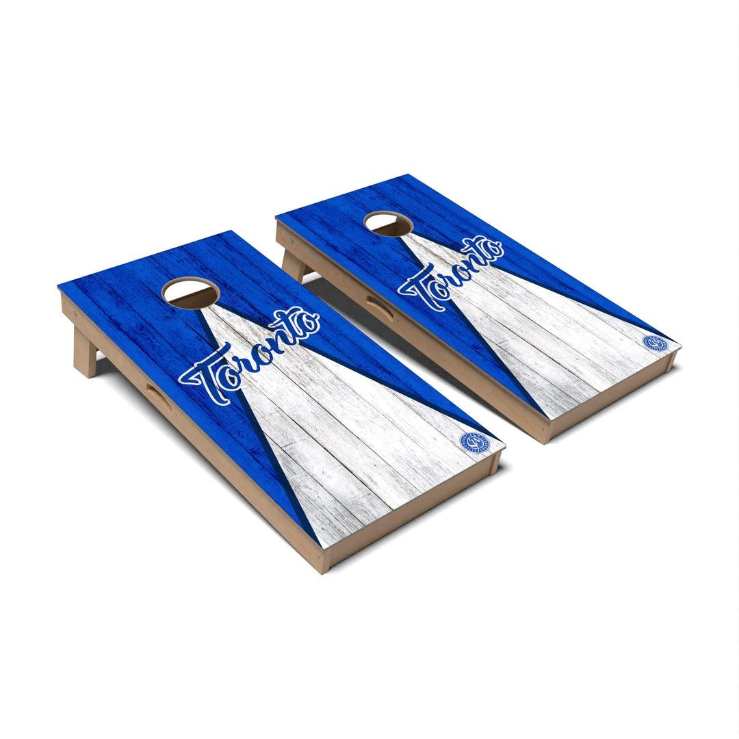 Slick Woody's Cornhole Co. Cornhole Board Triangle Baseball Toronto Cornhole Boards - Professional Signature