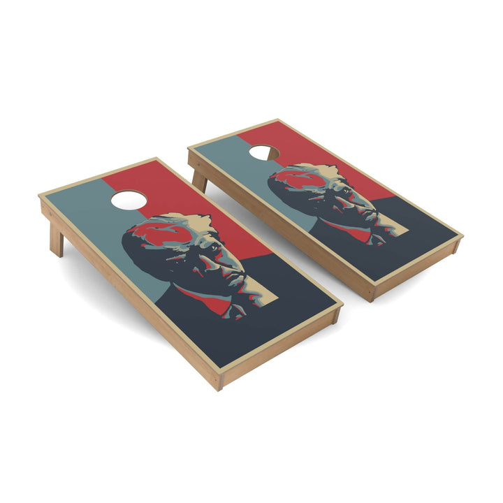 Slick Woody's Cornhole Co. Cornhole Board Trump Mugshot Americana Cornhole Boards - Backyard