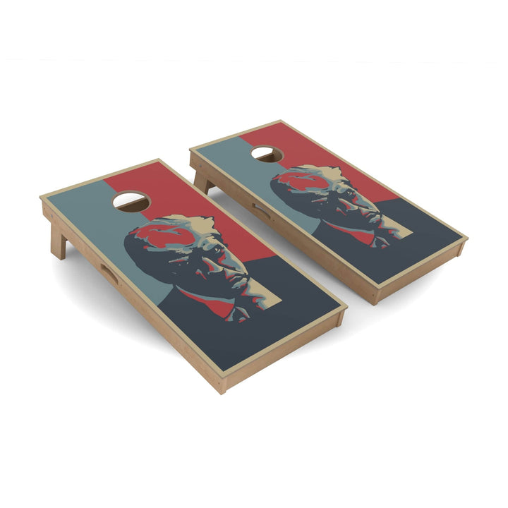 Slick Woody's Cornhole Co. Cornhole Board Trump Mugshot Americana Cornhole Boards - Professional Signature