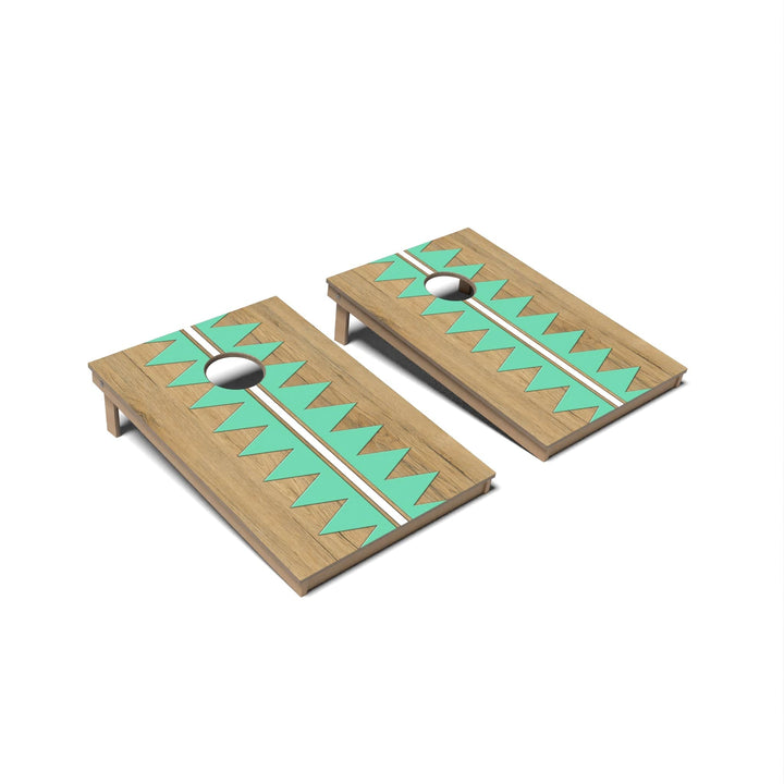 Slick Woody's Cornhole Co. Cornhole Board Vintage Green Slice Surf Cornhole Boards - Tailgate