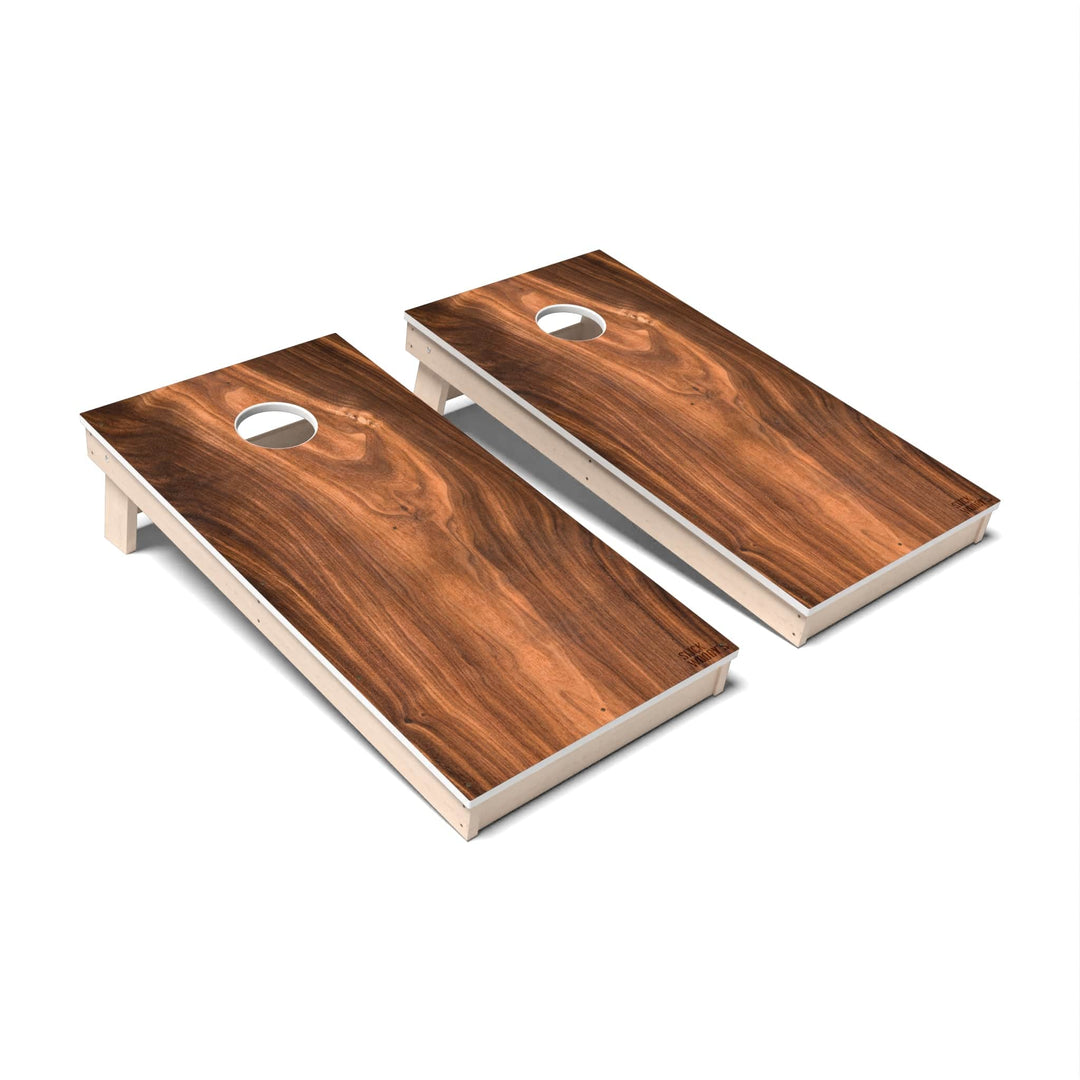 Slick Woody's Cornhole Co. Cornhole Board Walnut Natural Wood Cornhole Boards - All Weather