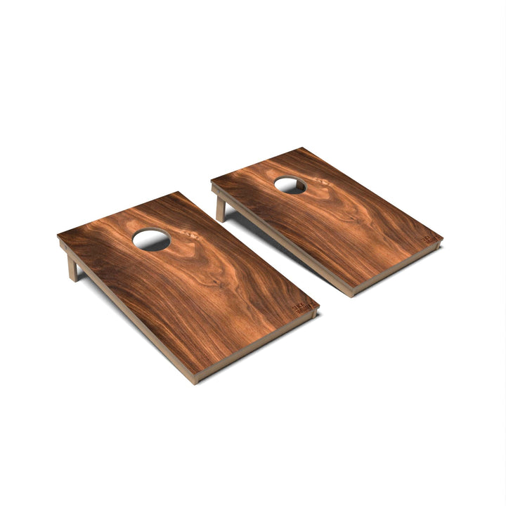 Slick Woody's Cornhole Co. Cornhole Board Walnut Natural Wood Cornhole Boards - Tailgate