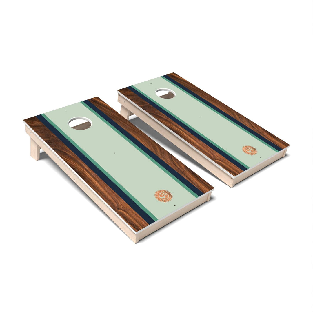 Slick Woody's Cornhole Co. Cornhole Board Walnut Surf Cornhole Boards - All Weather