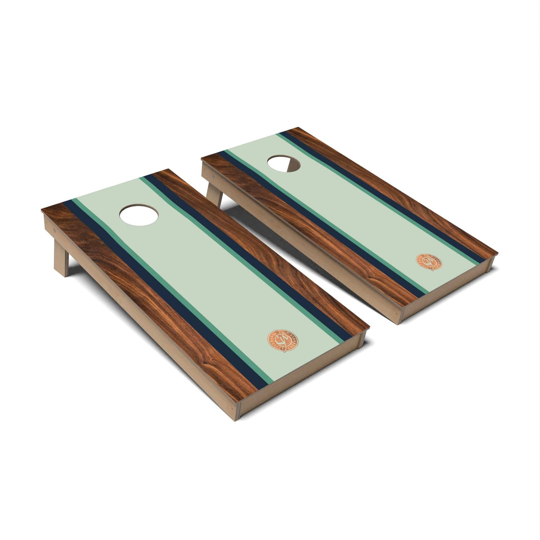 Slick Woody's Cornhole Co. Cornhole Board Walnut Surf Cornhole Boards - Backyard