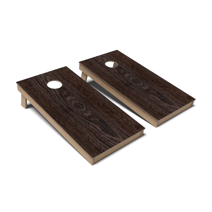 Slick Woody's Cornhole Co. Cornhole Board Wenge Natural Wood Cornhole Boards - Backyard