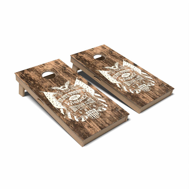 Slick Woody's Cornhole Co. Cornhole Board Whiskey Patriotic Cornhole Boards - Professional Signature