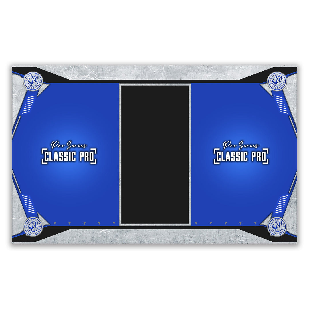 Slick Woody's Cornhole Co. Cornhole Pitch Pad Set Blue Classic Pro Pitch Pad Set