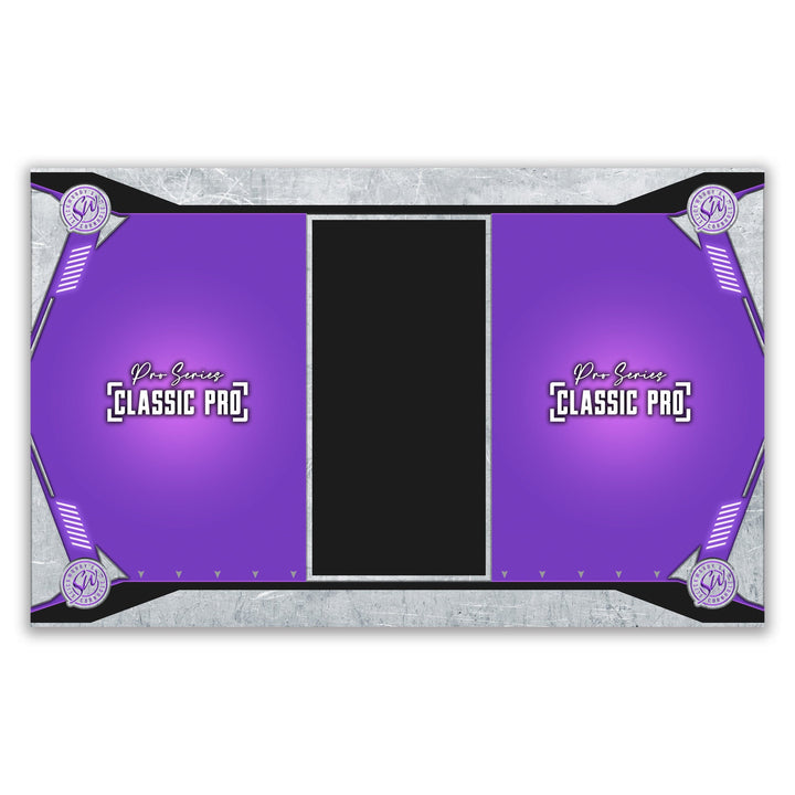 Slick Woody's Cornhole Co. Cornhole Pitch Pad Set Purple Classic Pro Pitch Pad Set