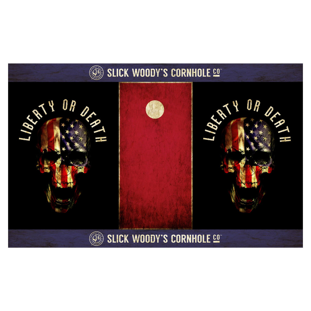 Slick Woody's Cornhole Co. Cornhole Pitch Pad Set Slick Woody's Liberty or Death Pitch Pad Set